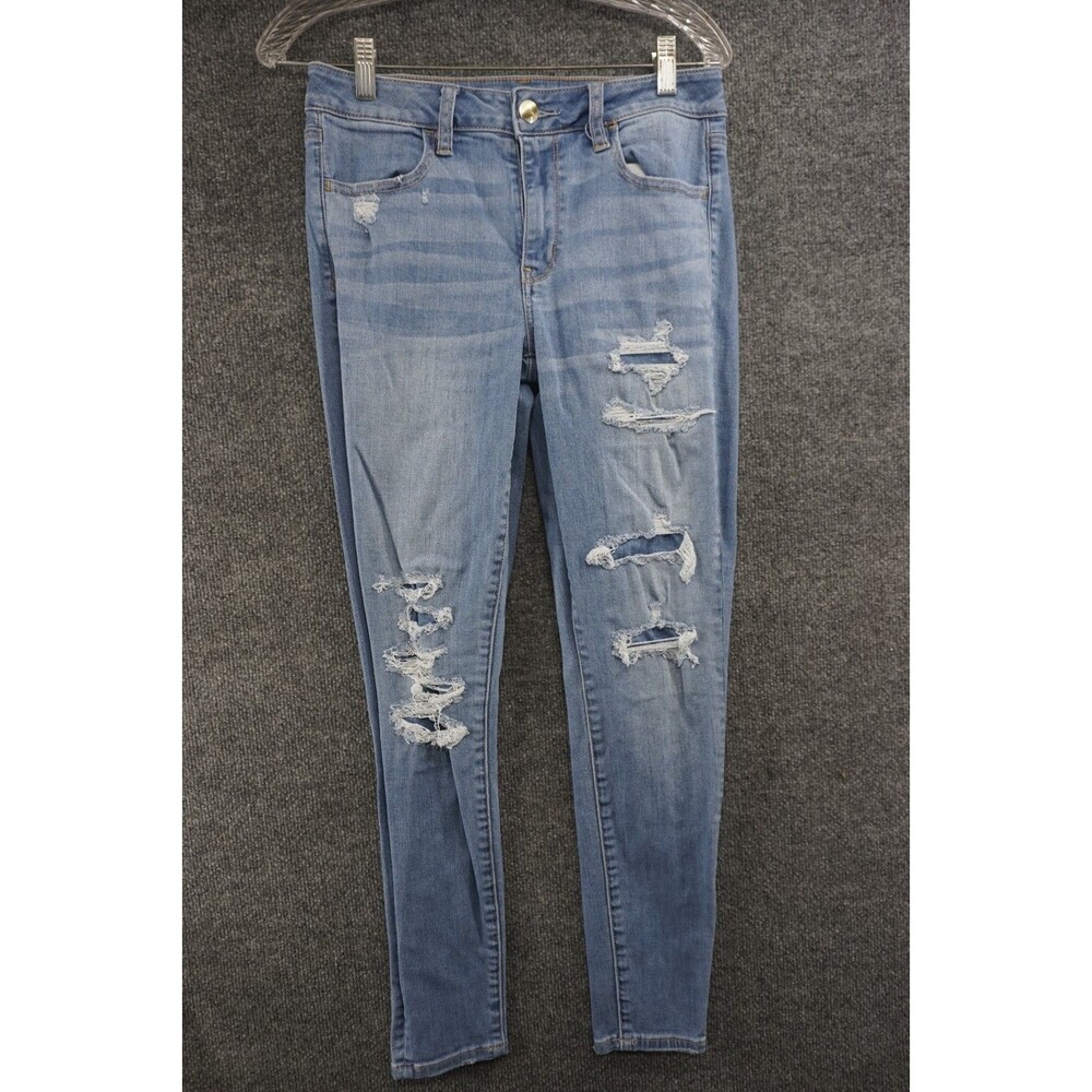 American Eagle Jeans Size 6 High Rise Jegging Distressed Skinny